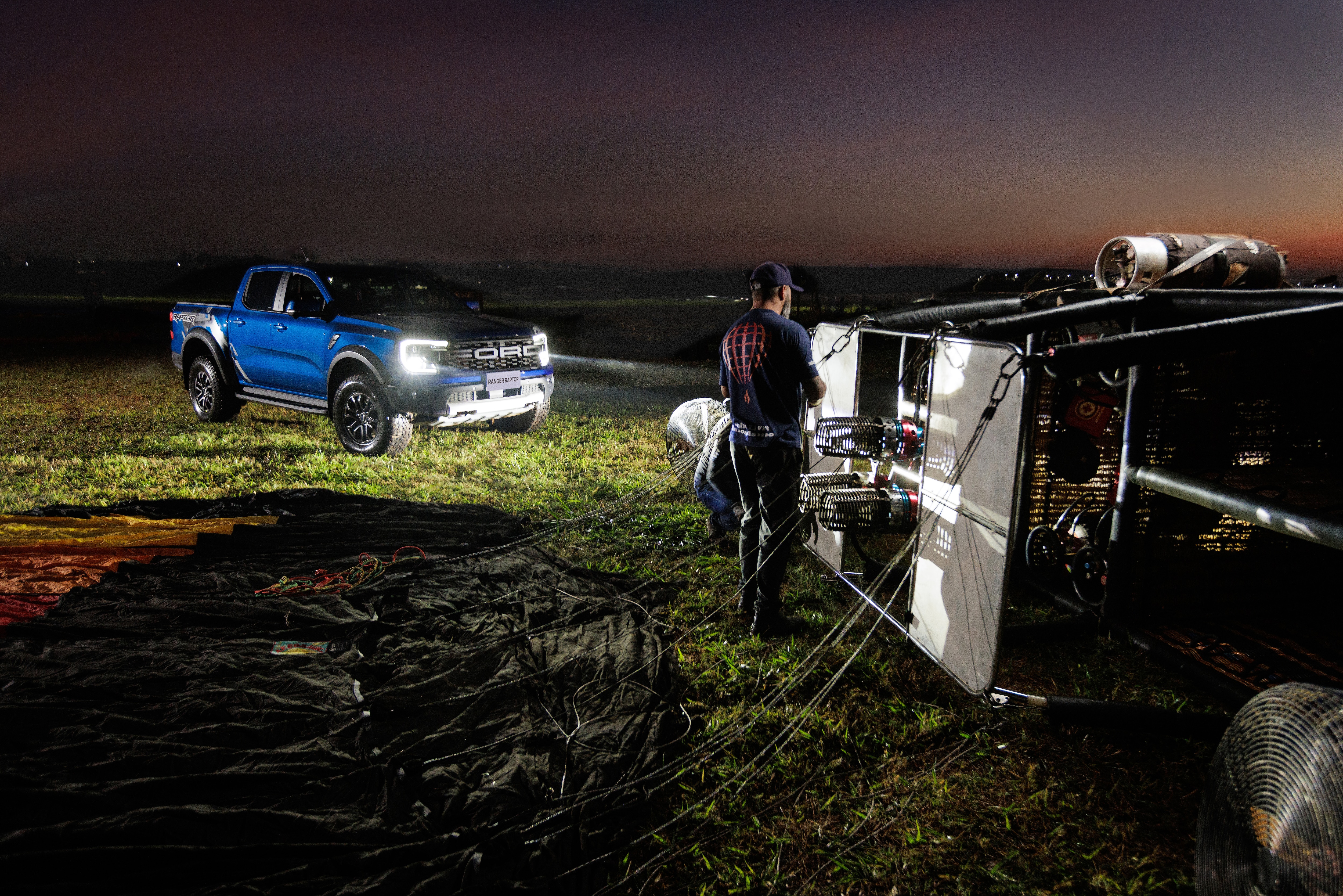 Ford Ranger Raptor apoia empresa de balonismo em Boituva